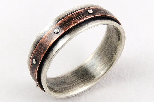 Unique engagement mens ring
