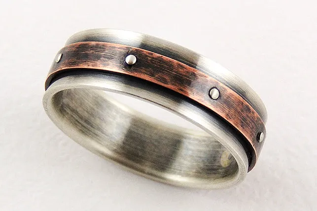 Unique engagement mens ring