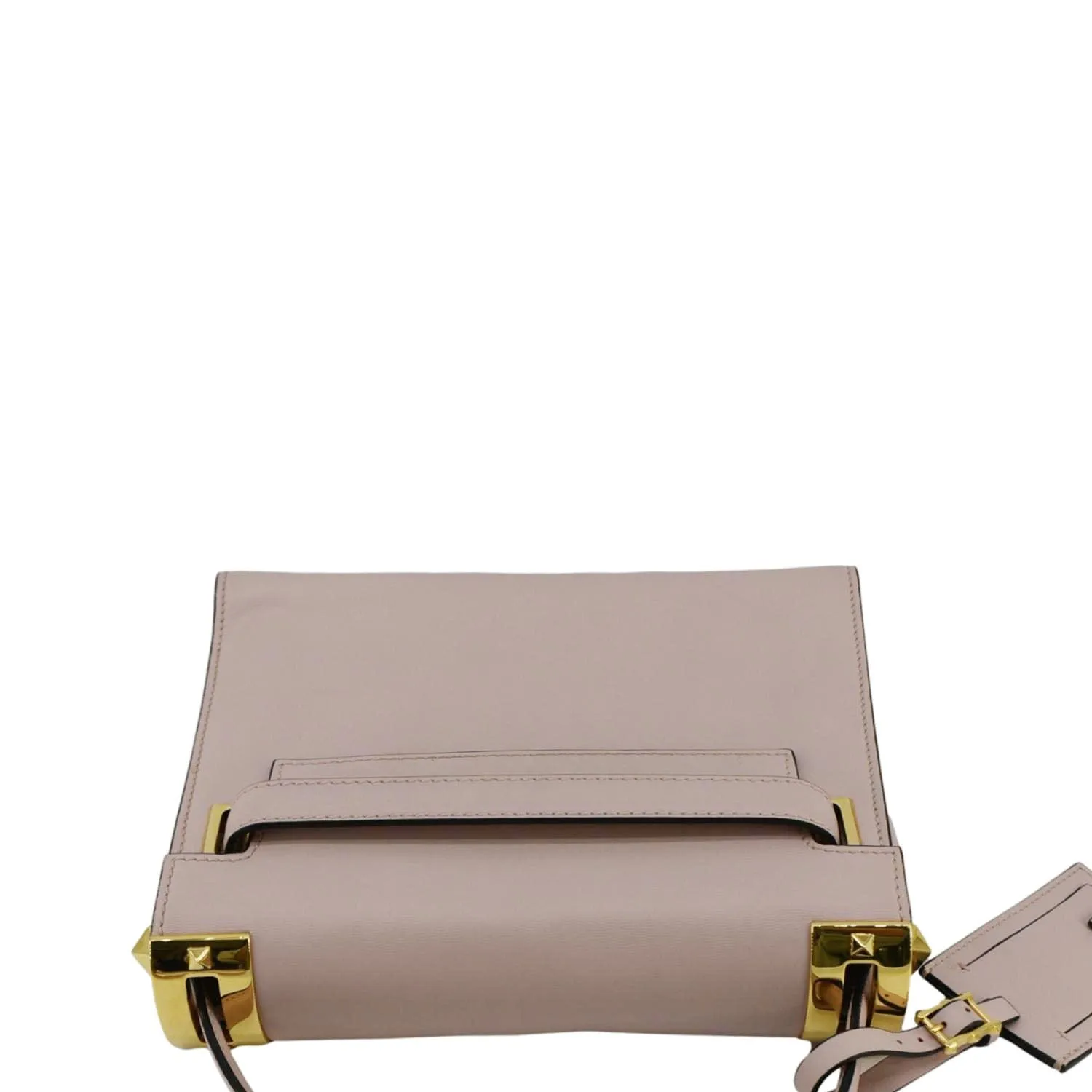 VALENTINO My Rockstud Frame Small Vitello Leather Shoulder Bag Light Pink