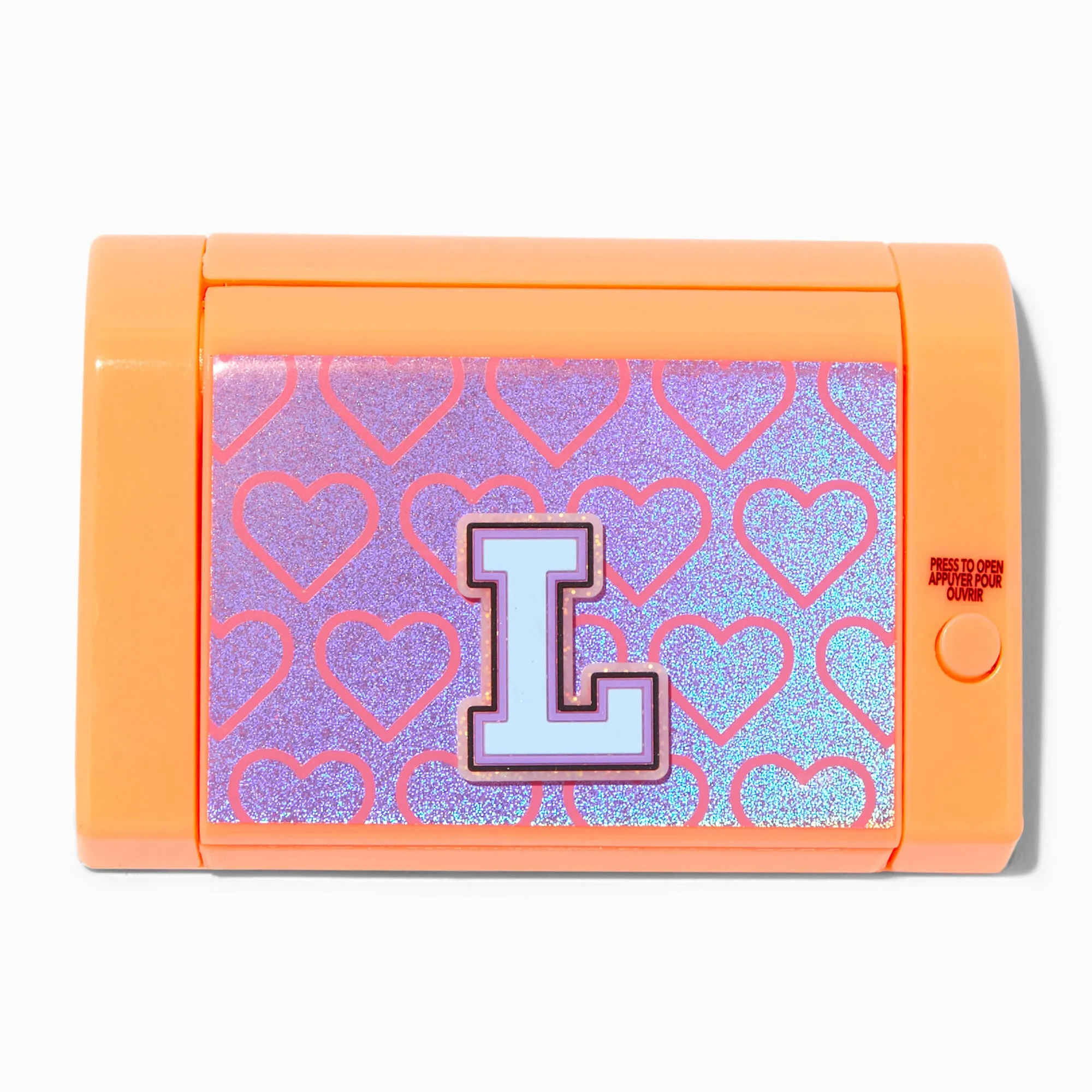 Varsity Initial Orange Mechanical Lip Gloss Set - L