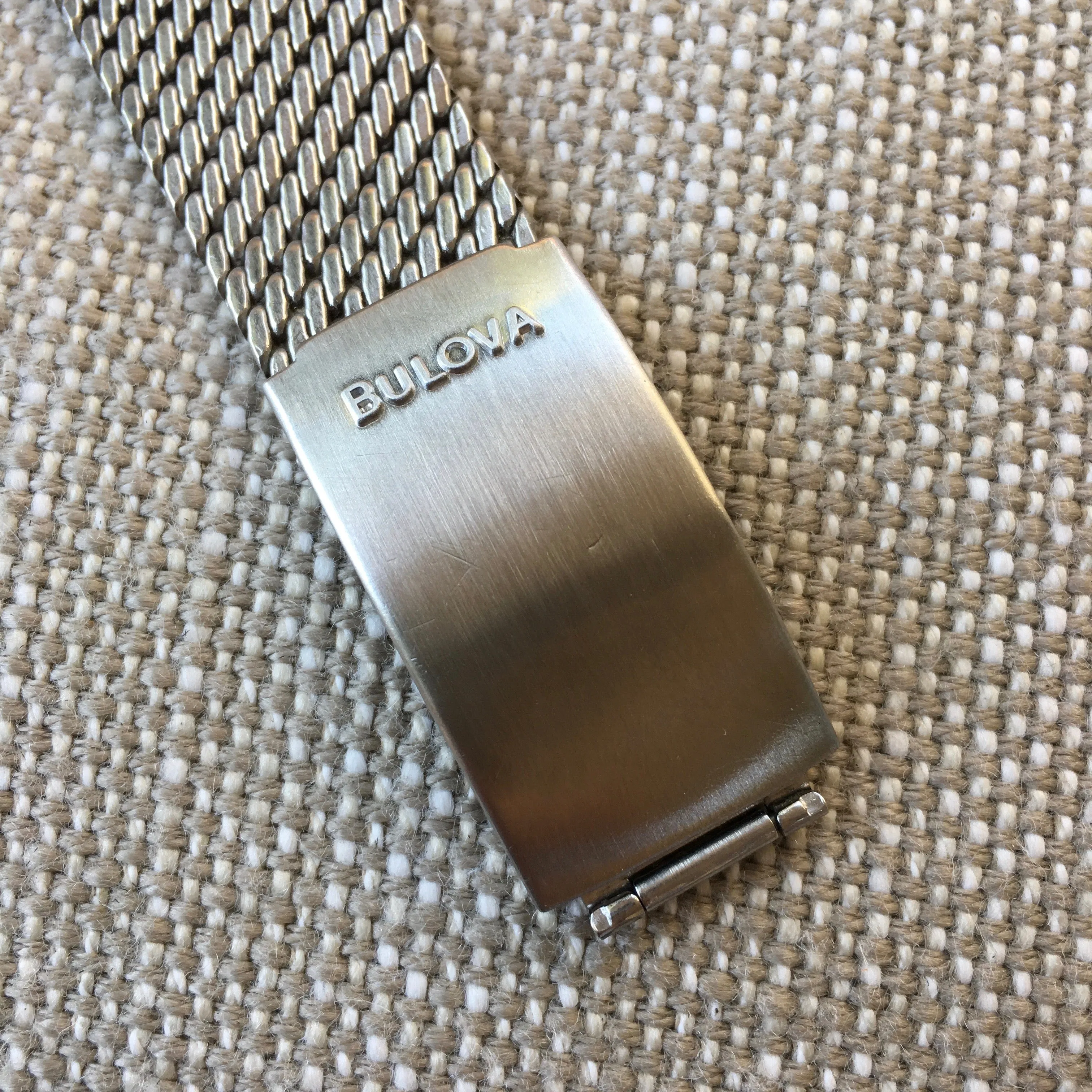 Vintage Bulova Stars And Stripes Valjoux 7736 Steel Chronograph Wristwatch
