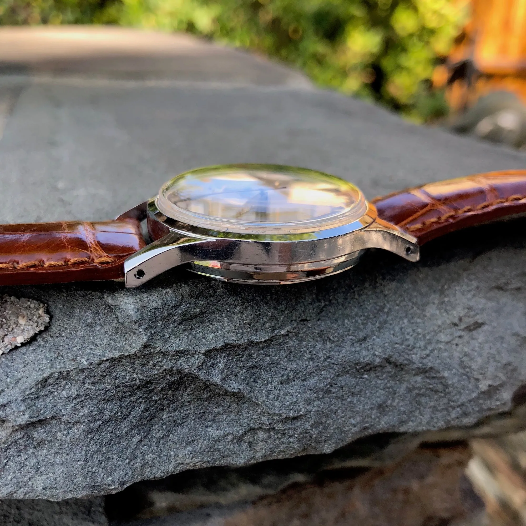 Vintage Heuer Pre Carrera 3336D Steel Decimal Tracking Chronograph 37mm Wristwatch