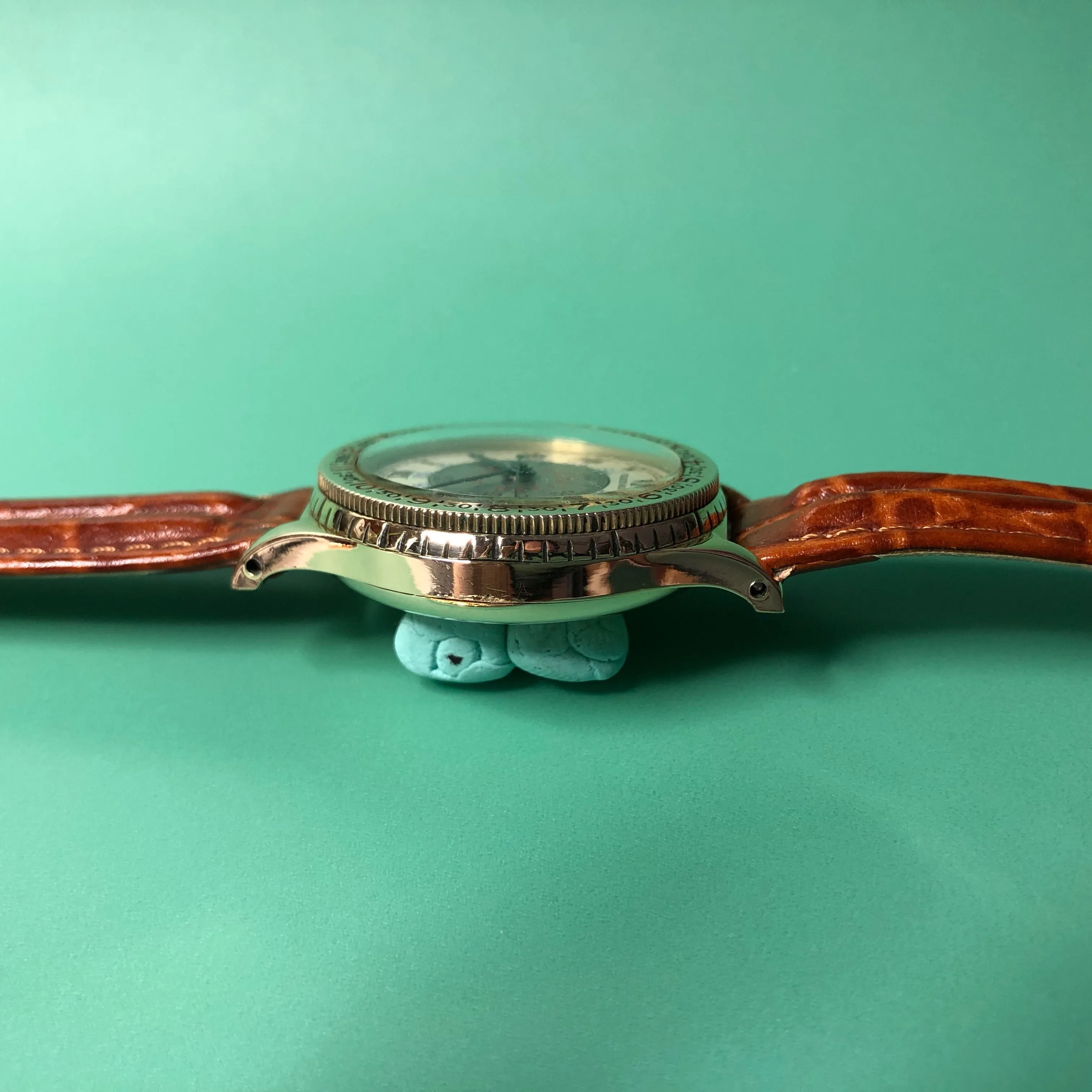 Vintage Longines Lindbergh Hour Angle 10K Gold Filled Cal. 10L Wristwatch LNOS