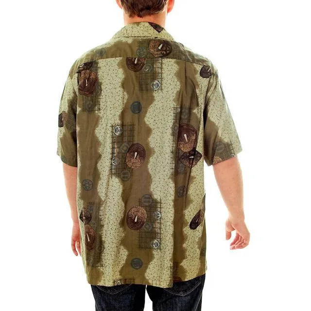 Vintage Mens Hawaiian Shirt Arnold Christensen Las Vegas 1960s L