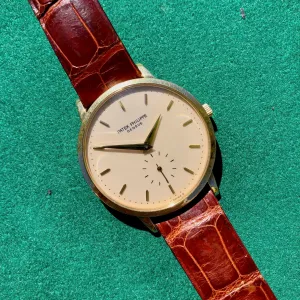 Vintage Patek Philippe Calatrava 3893J 18K Yellow Gold Caliber 215PS Manual Wristwatch