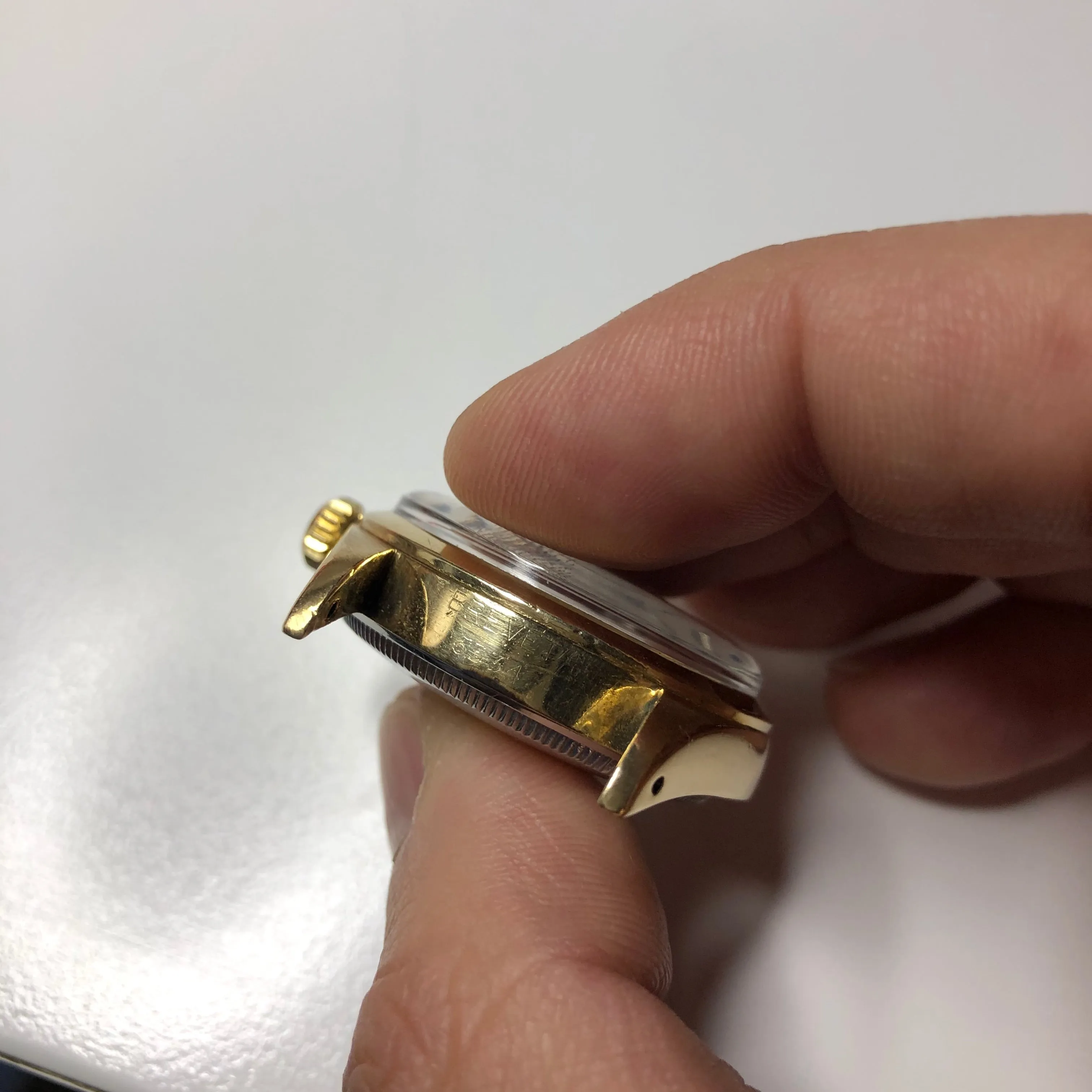 Vintage Rolex Oyster Perpetual 6334 Yellow Gold Shell Automatic Wristwatch Circa 1958