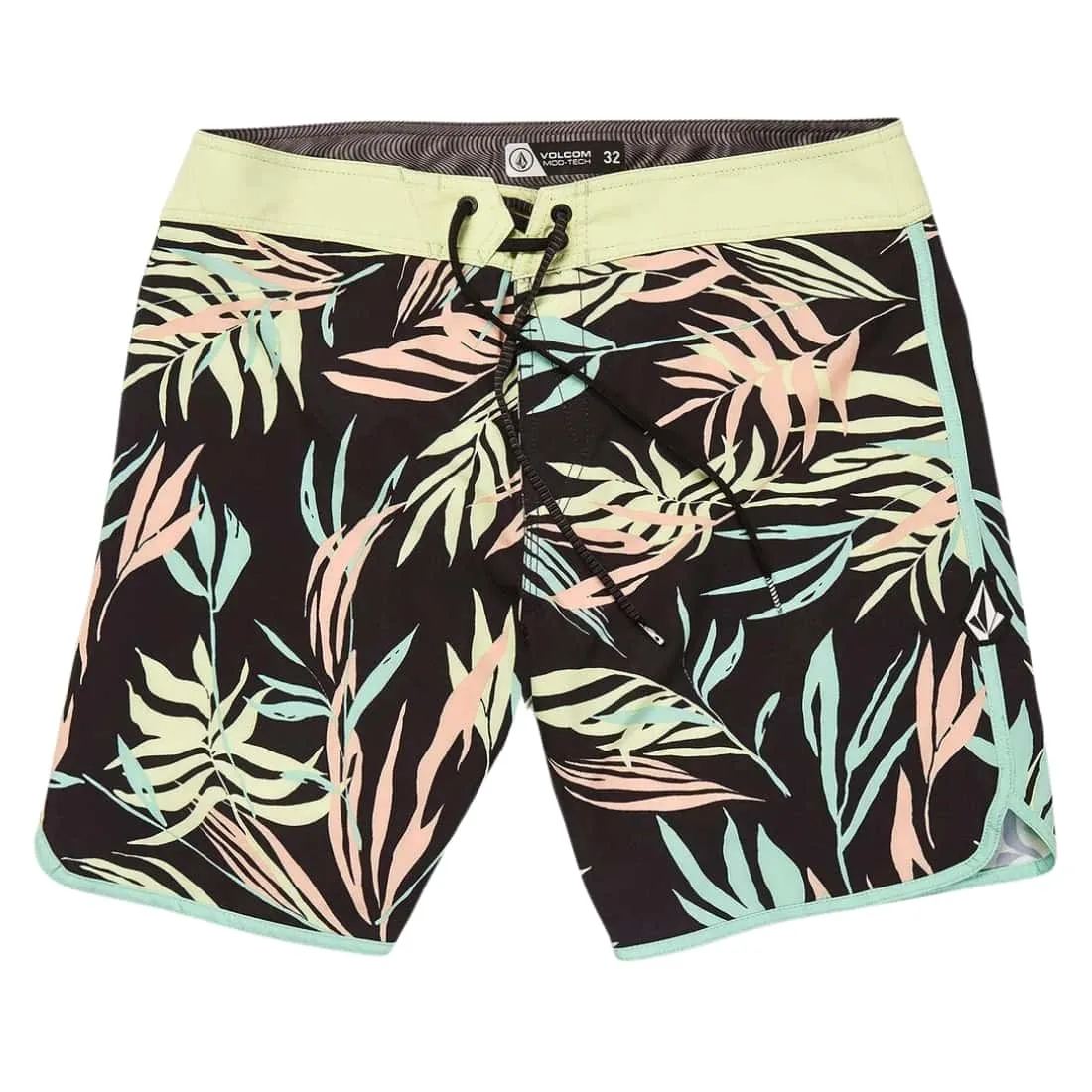 Volcom Bleeding Leaf Mod 18" Boardshorts - Black