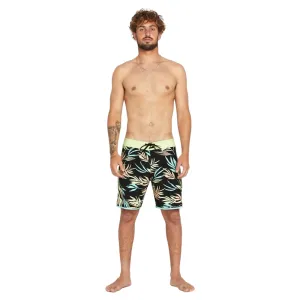 Volcom Bleeding Leaf Mod 18" Boardshorts - Black