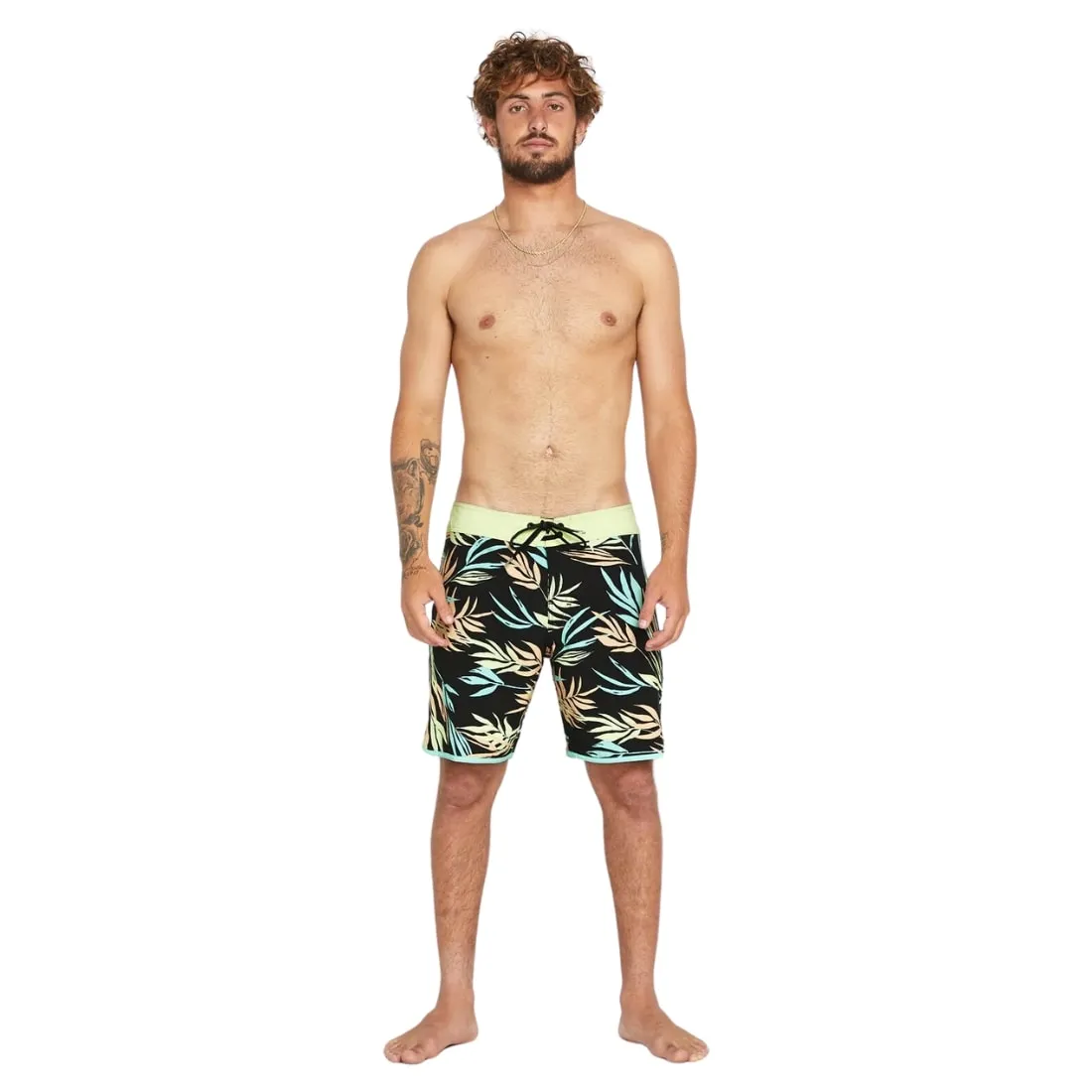 Volcom Bleeding Leaf Mod 18" Boardshorts - Black