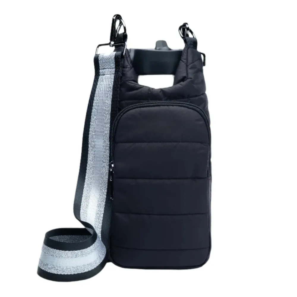 WanderFull Hydrobag Black Matte With Silver Strap