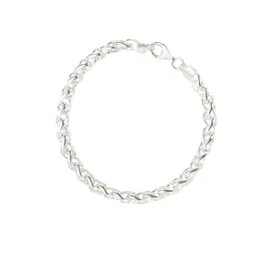 Wheat Chain Sterling Silver Bracelet