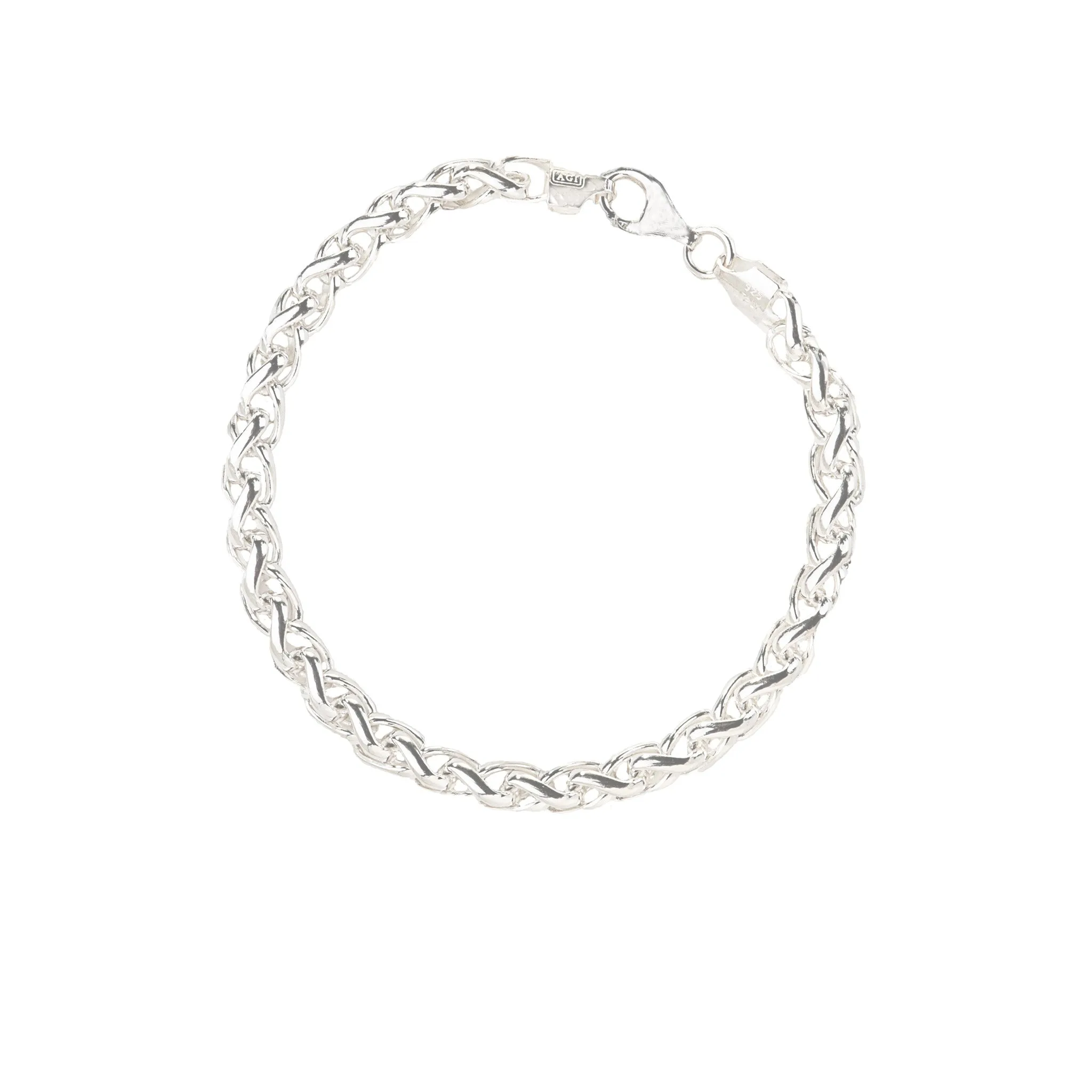 Wheat Chain Sterling Silver Bracelet