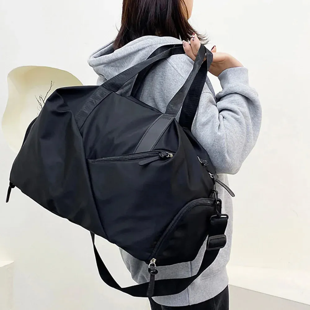 Women Gym Sports Bag Waterproof Swimming Yoga Mat Pink Weekend Travel Duffle Bags for Women Sport Fitness Shoulder Handbag