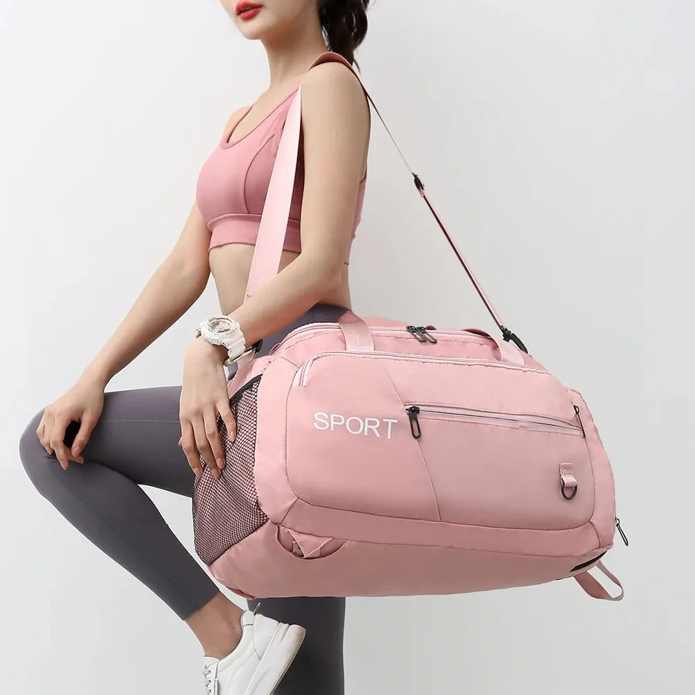 Women Men's With Oxford Compartment Luggage Gym Fitness Sports Bag For Waterproof Special members discount International delivery Shoulder Bags Handbag Backpack Travel Shoes