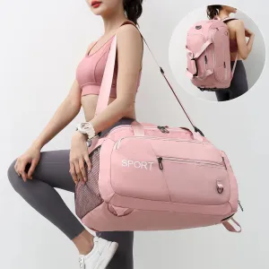 Women Men's With Oxford Compartment Luggage Gym Fitness Sports Bag For Waterproof Special members discount International delivery Shoulder Bags Handbag Backpack Travel Shoes